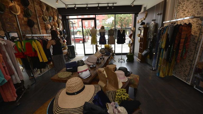 A view from inside of Barking Brown, 468 Myrtle Ave. (August 10, 2013)