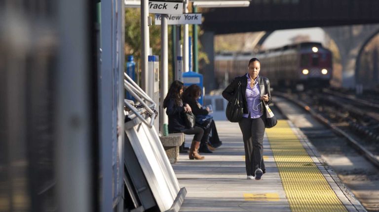 The Metro North station in Woodlawn.