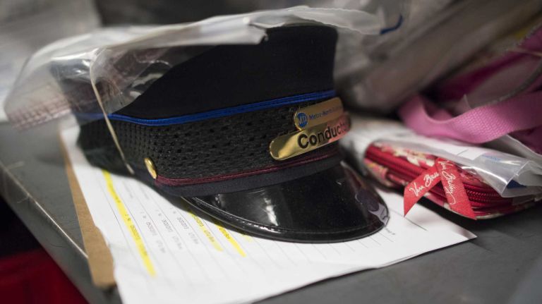 Lost items are stored at the MTA's Metro-North Railroad Lost & Found in Grand Central Terminal on August 28, 2013.