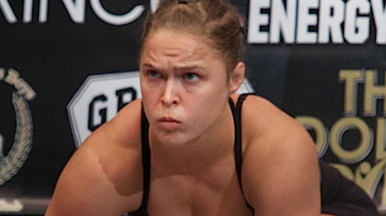 Ronda Rousey needed just 16 seconds to beat Alexis Davis by technical knockout and defend her women's bantamweight title at UFC 175 at Mandalay Bay in Las Vegas on July 5, 2014.