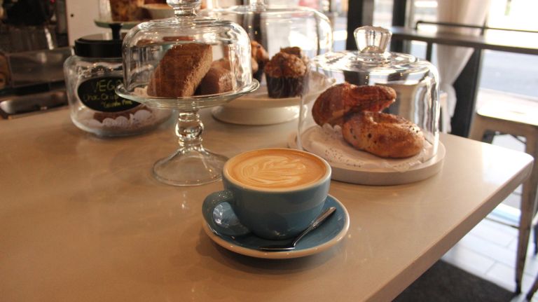 What to do and eat in Kingsbridge in the Bronx 9 We're starting you off here because the cappuccino is just too good, but you can make this Parisian cafe (234 W. 238th St.) a stop at any point during your day. For breakfast, grab a large coffee ($2.75) with a double shot of espresso ($1) and either the granola & yogurt ($4) or toasted croissant with Nutella ($2.95). If you happen by later for something savory, try the prosciutto arugula flatbread ($10) or a caprese salad ($9.50). The wine selection includes South African Bossman's Chenin as well as Mount Abora's organic