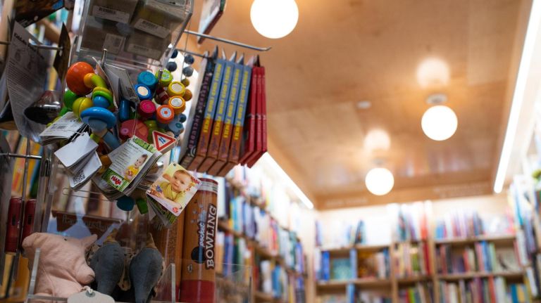 Trinkets are also sold at McNally Jackson.