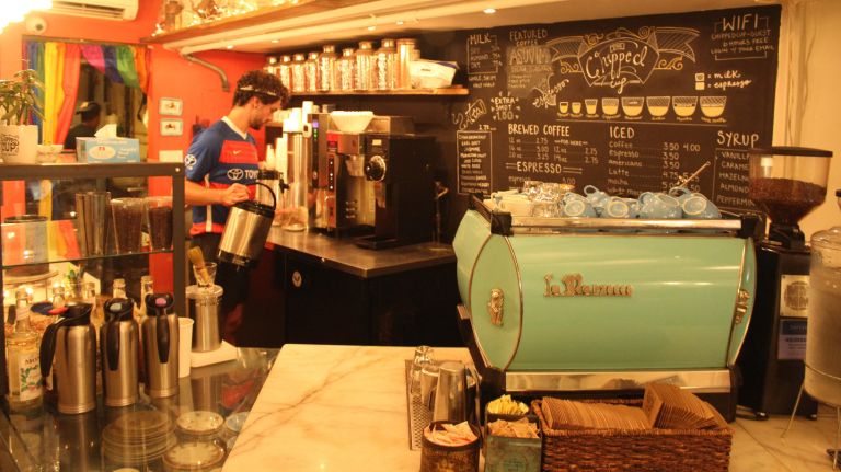 Keep your eyes peeled, because you can easily miss this underground caffeine cave at 3610 Broadway. Start your day by stepping down from street level into the Chipped Cup, a Lewis Carroll-inspired, self-described 