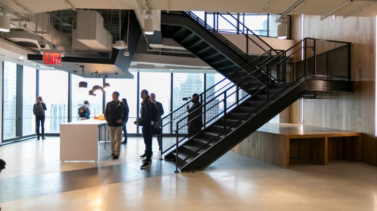 Office space on the 28th floor of 3 World Trade Center is seen on May 22.