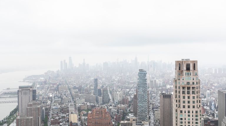 The 76th-floor terrace of 3 World Trade Center offers views of the city.