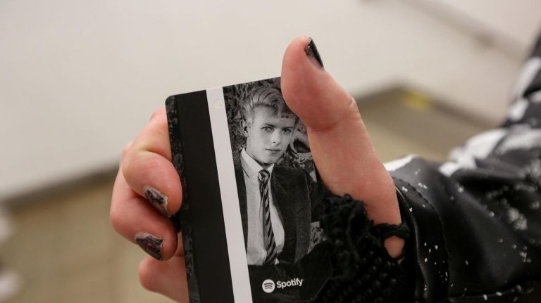 David Bowie-themed MetroCards featuring his different personas are being sold at the Broadway-Lafayette subway station.
