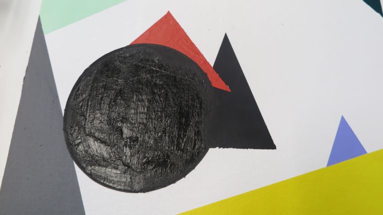 Step-by-step instructions on how to paint perfect shapes 14 Mine may not be perfect, but those shapes are dope.