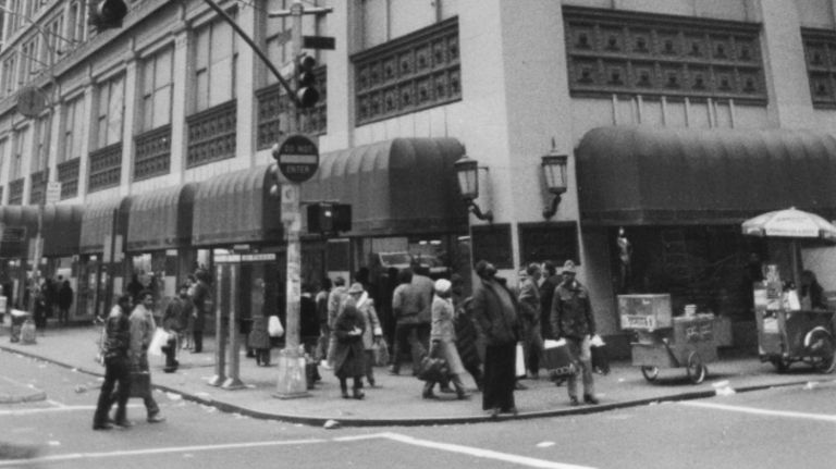 Gimbels opened in Herald Square, a block away from Macy's (where H&M is now), in 1910 and went on to compete with that store until its closing in 1986. Its rivalry with Macy's was so well-known that it became part of the plot in the Christmas movie, 