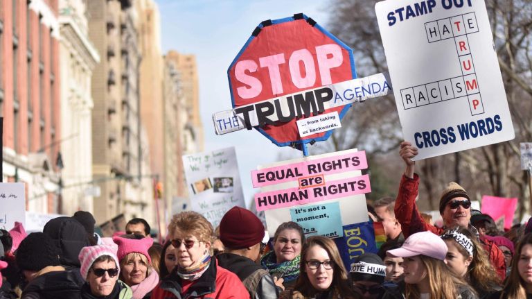 Women's March on NYC: Photos of the 2nd annual demonstration 46 Many participants made their dissatisfaction with President Donald Trump clear.