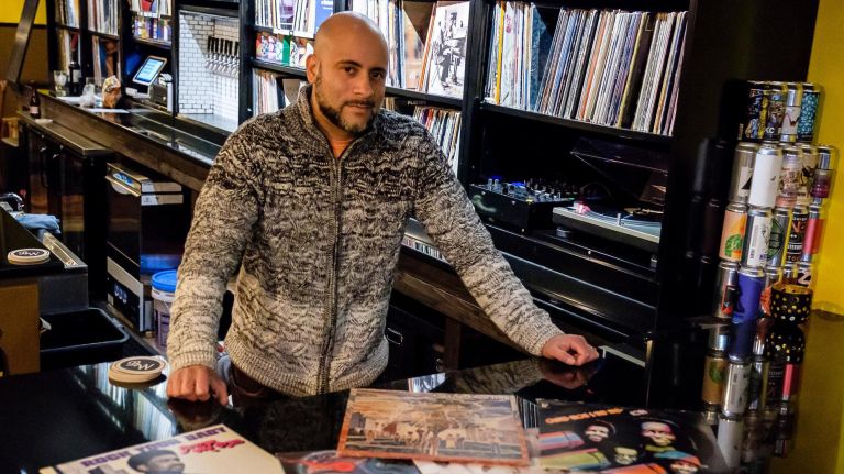 Chris Maestro, owner of BierWax on Vanderbilt Avenue, Wednesday, Jan. 10, 2018.