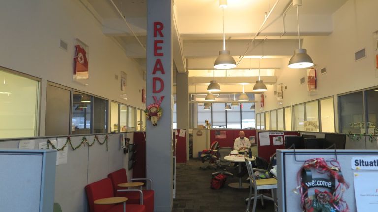 A Red Cross team of responders is ready at any time, 24/7, a representative said. Above, the organization's Hell's Kitchen headquarters is seen on Jan. 4, 2018.
