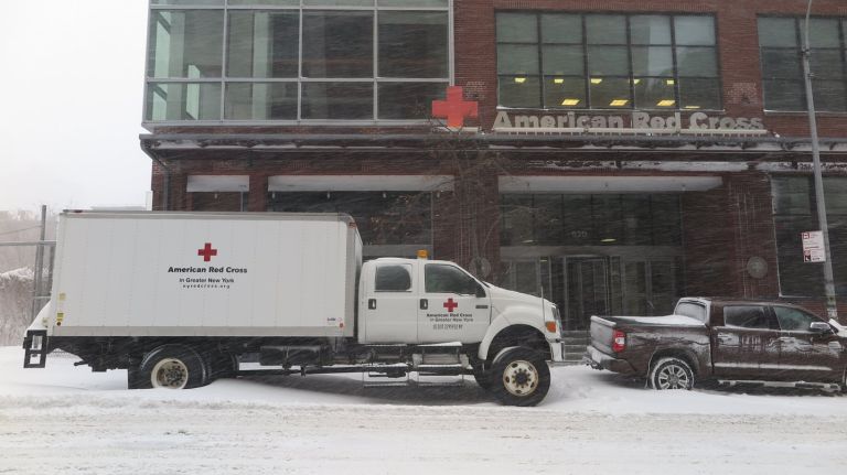 The Red Cross' NYC headquarters in Hell's Kitchen is seen above on Jan. 4, 2018.