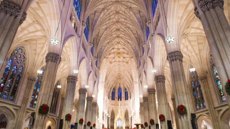 Christmas mass at St. Patrick's Cathedral in NYC, on Dec. 25, 2017.