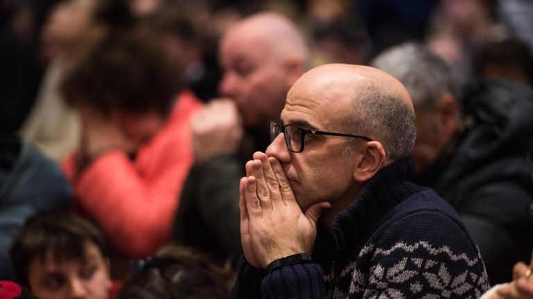 Christmas mass at St. Patrick's Cathedral in NYC, on Dec. 25, 2017.