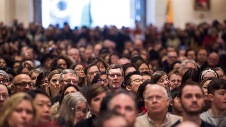 Christmas mass at St. Patrick's Cathedral in NYC, on Dec. 25, 2017.