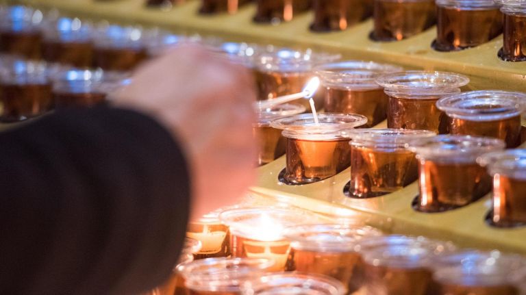 Christmas mass at St. Patrick&Otilde;s Cathedral in NYC, on Dec. 25, 2017.