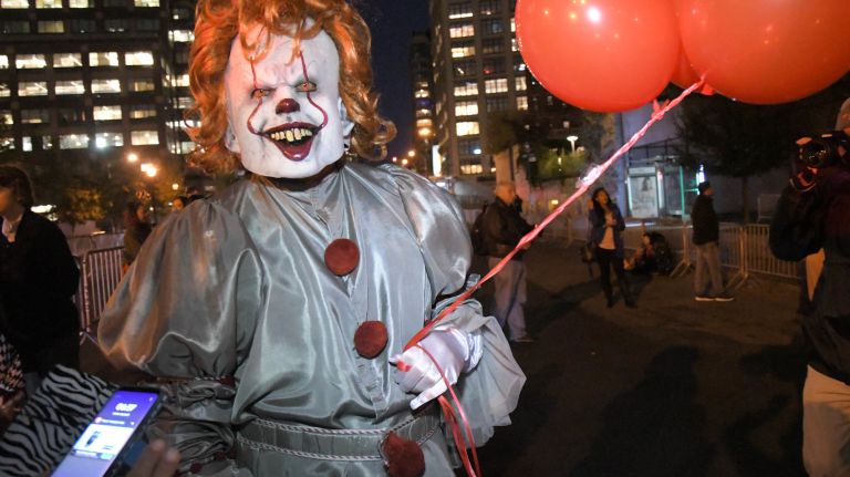 Village Halloween Parade photos highlight city's spookier side 48 Revelers gather in lower Manhattan before the start of the 44th annual Village Halloween Parade on Tuesday, Oct. 31, 2017.