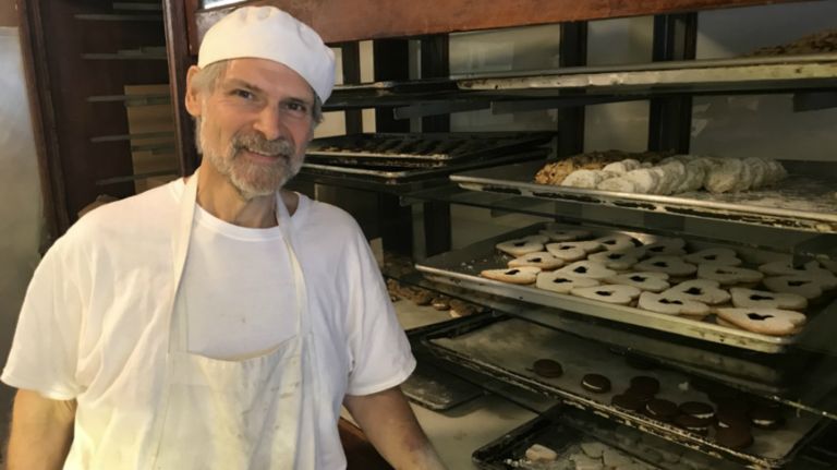 Glaser's Bake Shop at Second Avenue and 87th Street offers traditional German food. The cash-only German bakery founded in 1902 still has the original white tile flooring and apothecary-style wood cabinets. The eatery offers treats including Bavarian almond cookies, brownies, eclairs and spiced German cookies like Lebkuchen and Pfefferneusse for the holidays. Herb Glaser, pictured, is a third-generation baker who runs the shop with his family.