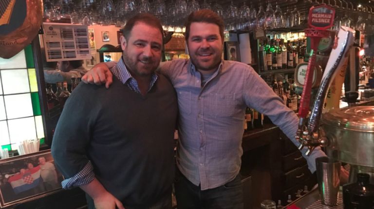 Ryan's Daughter, on East 85th Street and First Avenue, has been open since 1979, but the bar itself has around since around Prohibition. The wooden bar offers 13 beers on tap and free chips. The place is lively, with football and free wings on Sundays, trivia nights on Mondays and live jazz on Thursdays. Mick Mellamphy, pictured left, and Jim Gerding are the bar's co-owners.