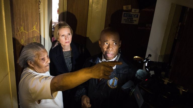 Visiting a NYCHA apartment is the New York City version of visiting a local factory or coal mine. It was Democratic gubernatorial candidate Cynthia Nixon's turn on Wednesday.