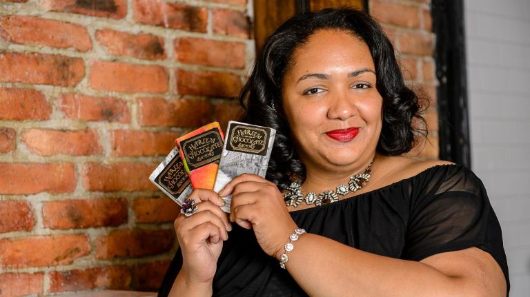 Brewing the American Dream program helps launch NYC food businesses: Salty Road Taffy and more 2 Jessica Spaulding, Owner & CEO of Harlem Chocolate Factory, poses in her soon to be opened retail store on Adam Clayton Powell Jr Boulevard, Friday, June 30, 2017.