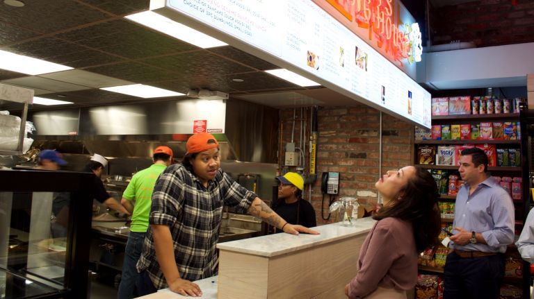 ...which is probably the food hall's most inexpensive option. (Six handmade fried pork and chive dumplings will only set you back $4.99.) Vanessa's sported by far the longest line of all five vendors during Monday's lunch rush. 