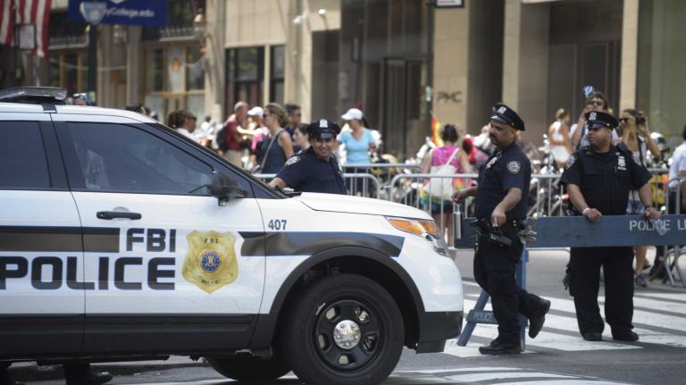 NYC Pride March 2016: See photos of the annual march to commemorate the Stonewall riots 125 The NYPD ramped up security for the 46th annual New York City Pride March on Fifth Avenue in Manhattan on Sunday, June 26, 2016. This year's Pride parade pays tribute to the 49 killed in the shooting at a gay nightclub in Orlando, Florida, two weeks ago on June 12.