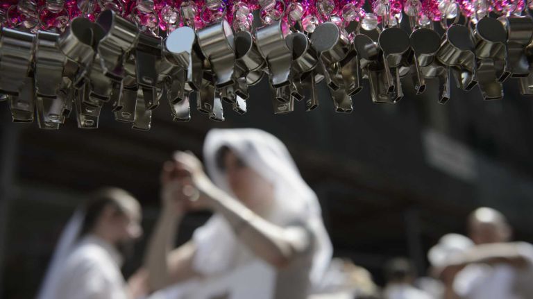 NYC Pride March 2016: See photos of the annual march to commemorate the Stonewall riots 133 Participants get ready for the start of the New York City Pride March in Manhattan on Sunday, June 26, 2016. The March, the highlight of NYC Pride week, is estimated to draw over a million viewers and supporters to the streets this year as the LGBT community and others come together in solidarity in the wake of the massacre at Pulse nightclub in Orlando, Florida.