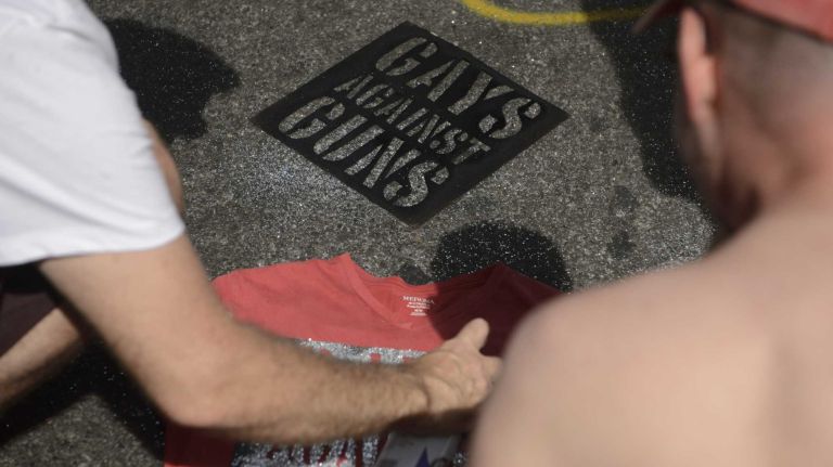 NYC Pride March 2016: See photos of the annual march to commemorate the Stonewall riots 136 Participants get ready for the start of the New York City Pride March in Manhattan on Sunday, June 26, 2016. The March, the highlight of NYC Pride week, is estimated to draw over a million viewers and supporters to the streets this year as the LGBT community and others come together in solidarity in the wake of the massacre at Pulse nightclub in Orlando.