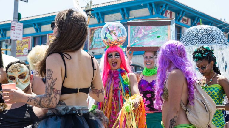 Coney Island Mermaid Parade 2016: See photos 32 Fish tank-topped revelers marching in the 2016 Mermaid Parade in Coney Island on Saturday, June 18, 2016.