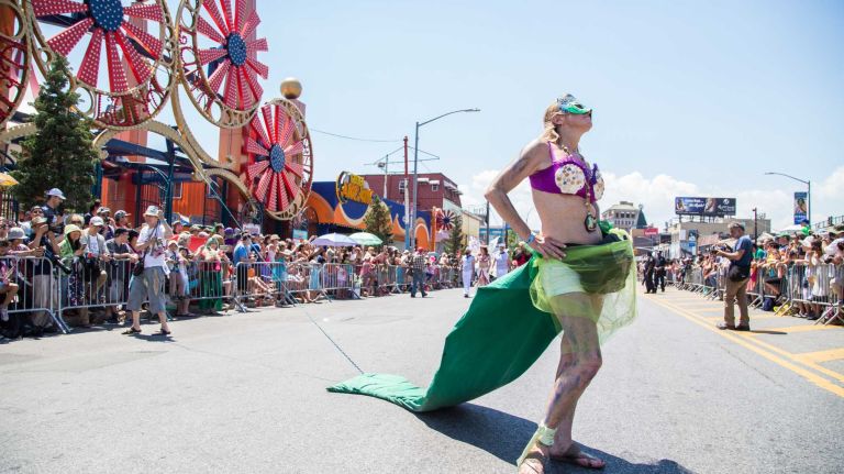 Coney Island Mermaid Parade 2016: See photos 50 A costumed participant takes part in the 2016 Mermaid Parade in Coney Island on June 18, 2016.