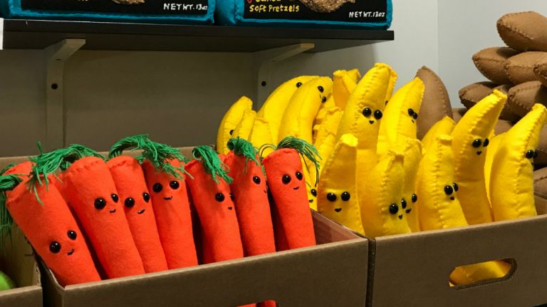The Standard's pop-up bodega sells snacks made entirely of felt 15 If you like to eat healthy, 8 'Till Late won't leave you hanging. At $25 each, these bananas and carrots will be the most expensive fruits and veggies you've ever purchased.