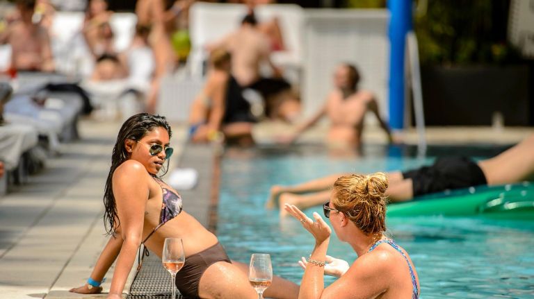 The Beach at Dream Hotel Downtown on West 16th Street, Friday, May 19, 2017.