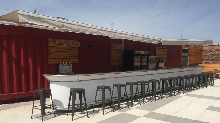 Boardwalk & Vine wine bar serves as a sunny escape from the bustling boardwalk below. 