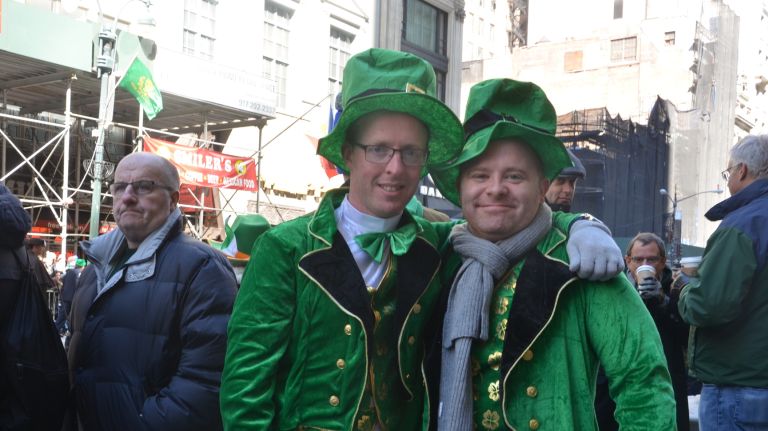 St. Patrick's Day parade: Wackiest costumes spotted in NYC 15 These leprechauns broke out their snazziest outfits for the parade.