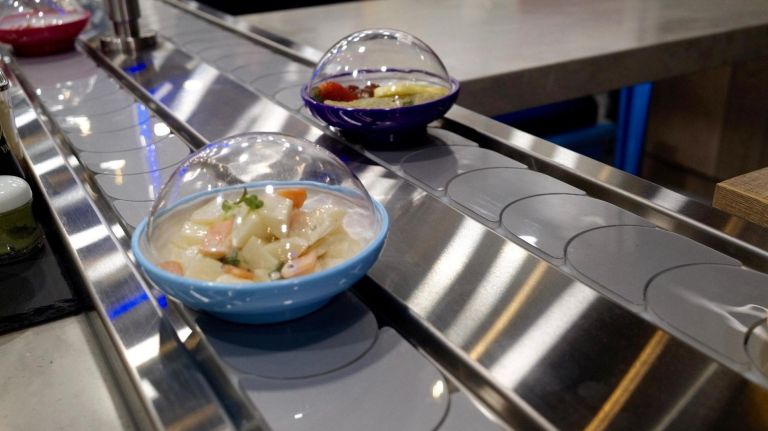 YO!, opening in Flatiron, will offer conveyor-belt sushi, Japanese street food and more.