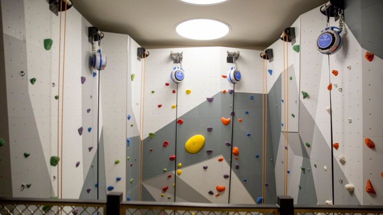 A climbing facility inside The Eugene, a luxury residential tower in the Manhattan West section of Hudson Yards, on Wednesday, March 8, 2017.