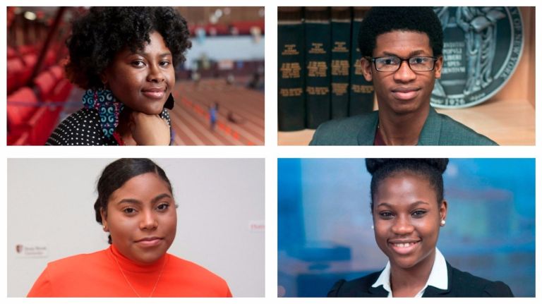 Olayinka Daramola (clockwise from top left), John Aderounmu, Tredesha Howard and Akaysha Palme.