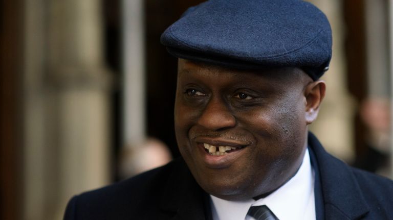 Patrick Ridges exits the Church of the Blessed Sacrament in Manhattan after a funeral Mass for for Pulitzer Prize-winning columnist Jimmy Breslin on Wednesday, March 22, 2017.