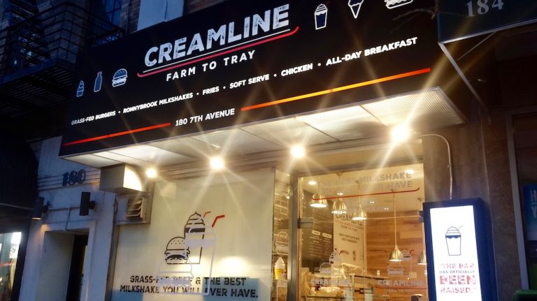 The storefront, at 180 Seventh Ave. between 20th and 21st streets, is the first standalone location of Creamline, which espouses a farm-to-tray ethos and sources its ingredients from farms, butchers and other vendors in the region. Neighbors popped in on Friday, inquiring about when it would open. 