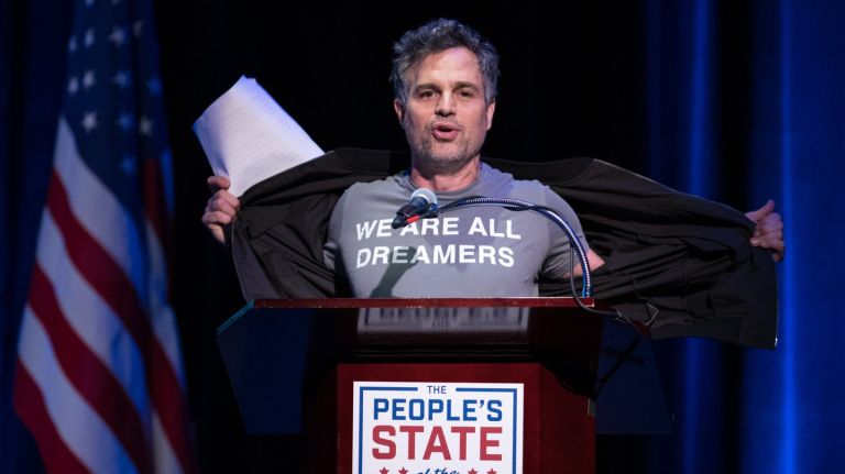 Mark Ruffalo speaks at 