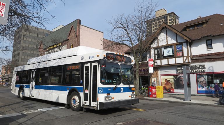 If you're tired from all of that walking, take the Q23 bus for a lazy tourist's guide to the neighborhood. The bus takes you along Austin Street, through Forest Hills Gardens and down along Metropolitan Avenue. 
