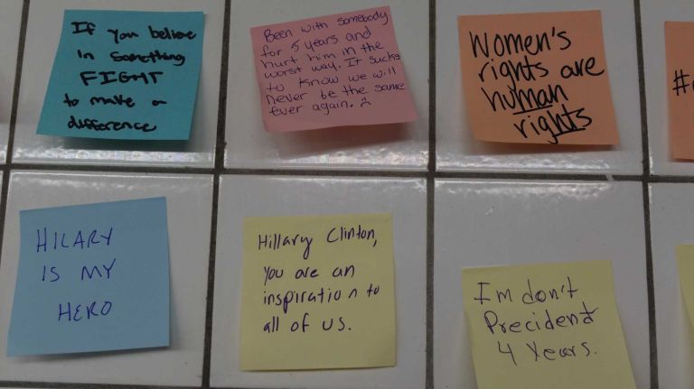 This cluster of messages included thanks to Clinton, and her famous quote: 