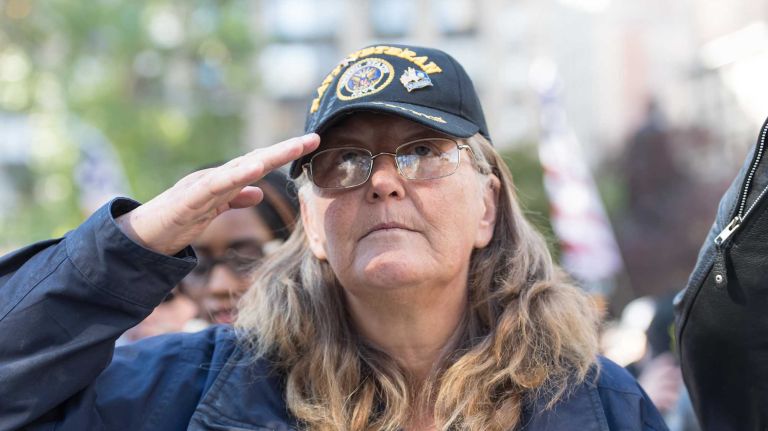 The New York City Veterans Day Parade, also known as America's Parade, on Nov. 11, 2016, marched up Fifth Avenue after a wreath was placed at the Eternal Light Monument at Madison Square Park on 26th St.