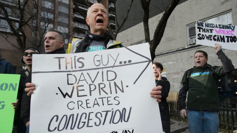 Riders Alliance protesters crash congestion pricing news conference, shouting ‘fix the subways’ 1 Subway and bus riders affiliated with the Riders Alliance try to disrupt a news conference on Jan. 21, 2018, related to Gov. Cuomo's recent congestion pricing proposal for Manhattan.