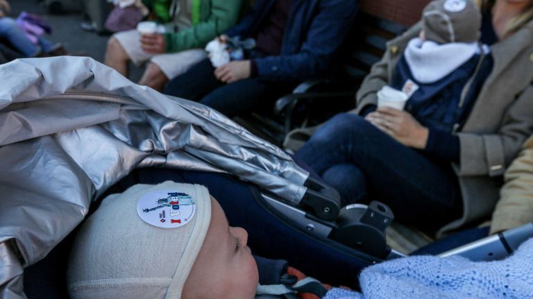 Six-month-old Oliver Orlowski sports an 