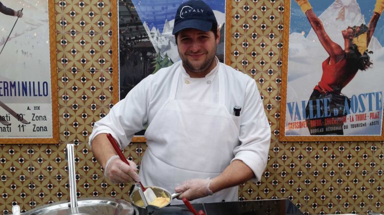 Eataly's Baita pop-up will take you to the Italian Alps without leaving Flatiron 20 Eataly representatives boast that Baita is the only bar in the city to offer a dedicated polenta bar. You might not have known you needed a polenta bar, but trust us, you do. There are two varieties: one with salted sardines, and another with pumpkin -- a variety called Long Island cheese pumpkin, to be exact, which Eataly is working with local farms to cultivate.