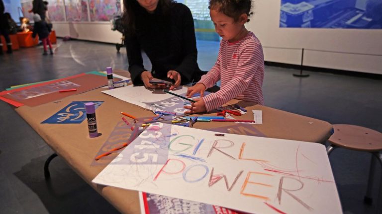 The Women's March on NYC has inspired spin-off advocacy events before and after the demonstration on Saturday, Jan. 20, 2018. 