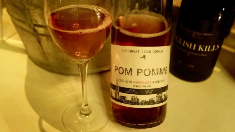 Descendant Cider runs its operation right here in New York City, churning out small batches in Queens. Their Pom Pomme is a sparkling dry concoction that blends apples, pomegranate and hibiscus flowers. 