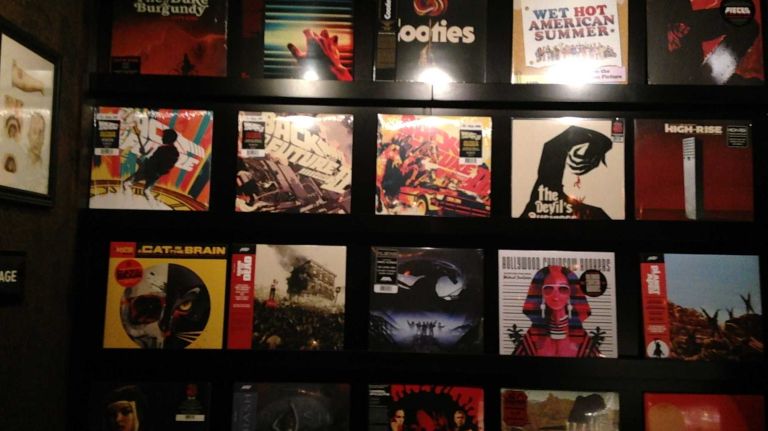 Alamo Drafthouse in Brooklyn is ready for its close-up: Take a look around 11 Like other Alamo Drafthouse locations, the Brooklyn spot will sell vinyl music and posters offered by the movie collections company Mondo. Many of the records are movie scores from popular '70s and '80s movies.